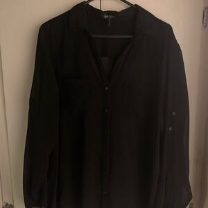 Black Button Down Shirt